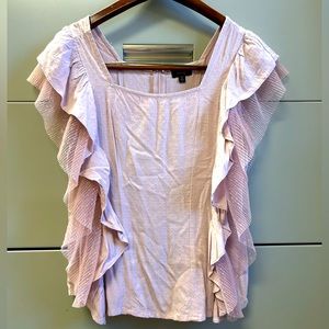 Ontwelfth | Pale Pink Top with Zippered Back